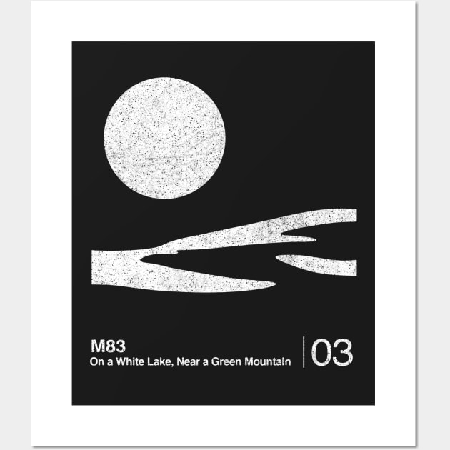 M83 / Minimalist Graphic Fan Artwork Design Wall Art by saudade